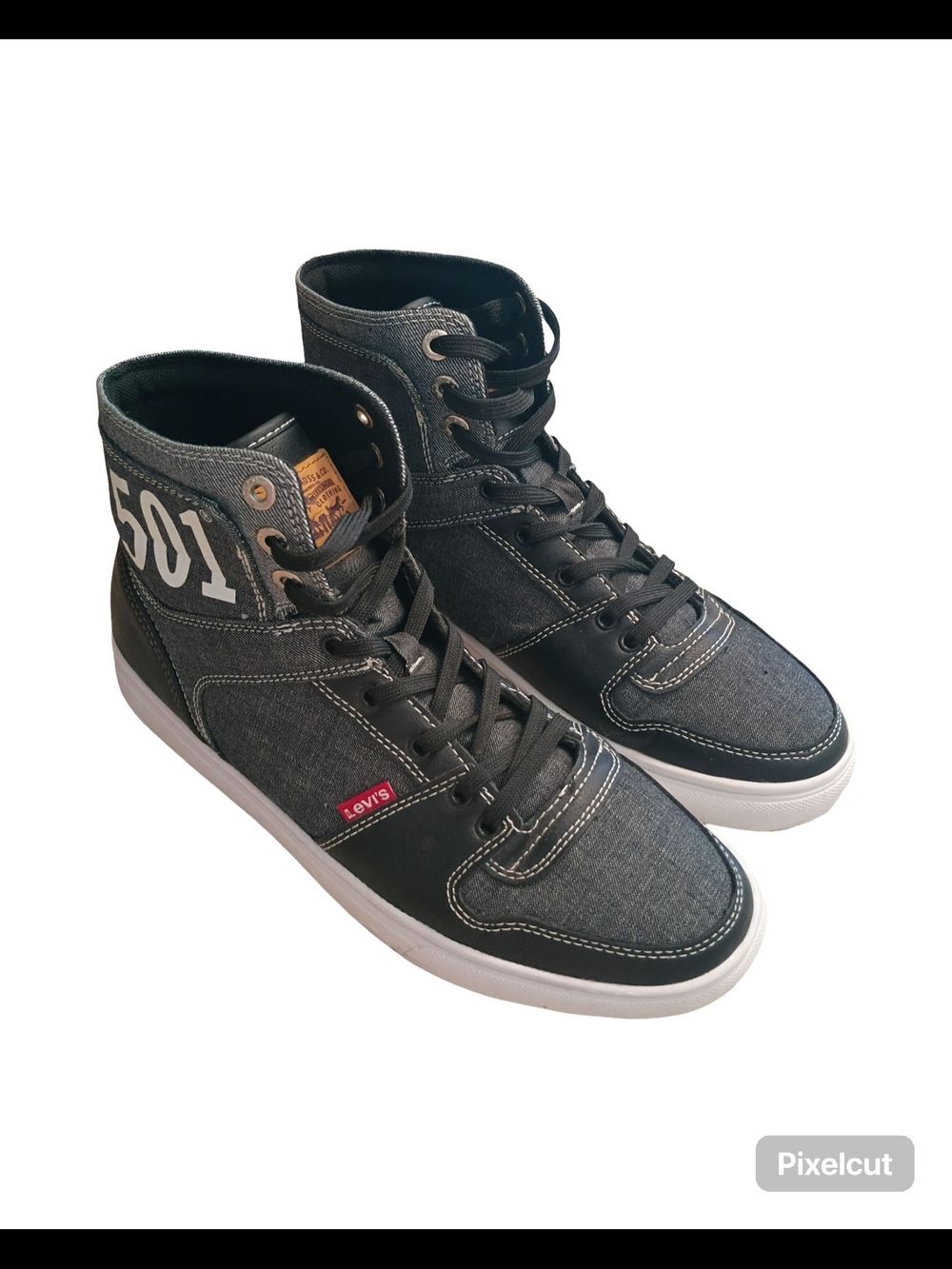 Levi's Mens 501 Mason Hi Chm Denim Hightop Sneaker Shoe Men Size 10